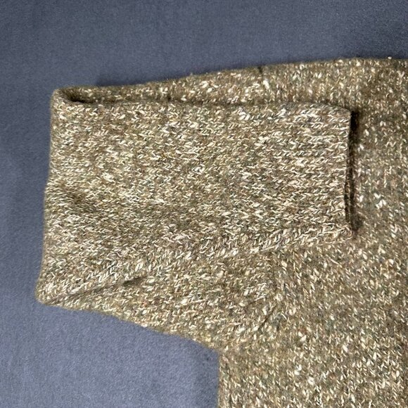 Vtg Levis Silvertab Womens Large Green‎ Itchy Pullover 1/4 Zip Boxy Crop Sweater - Picture 6 of 8